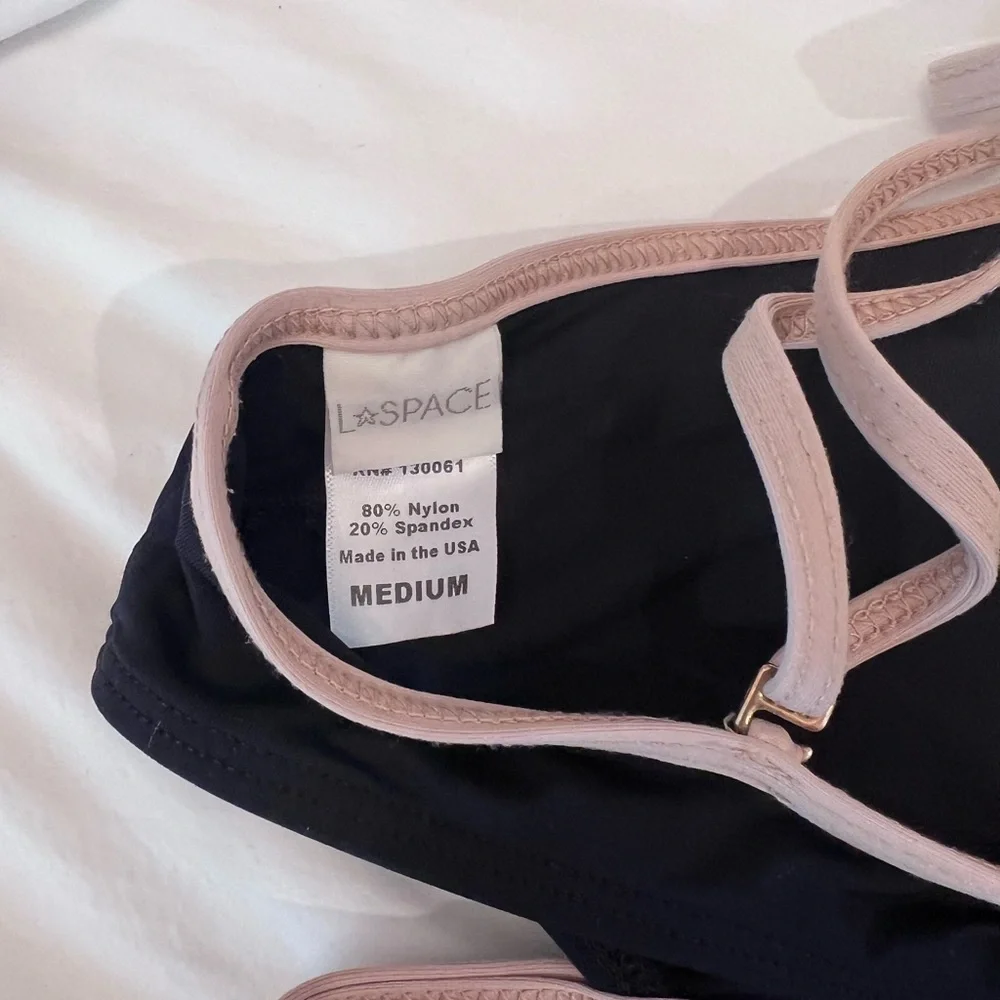 L*space Platinum Bikini in Black and Tan - Picture 5 of 5